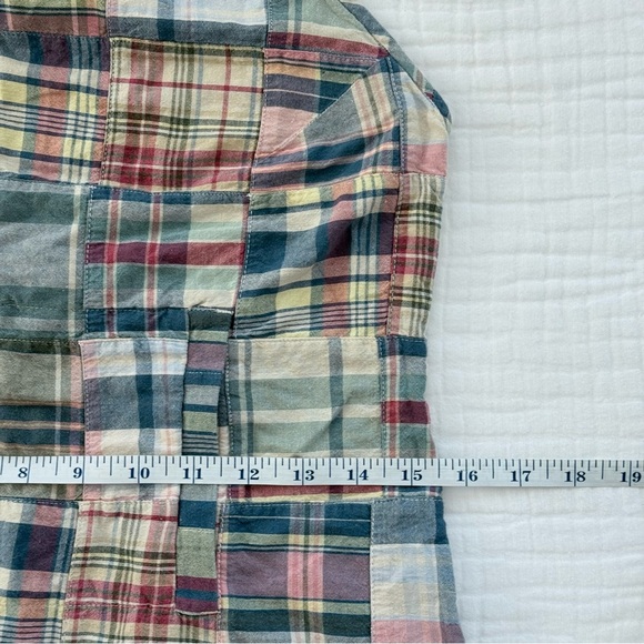 Ralph Lauren Plaid 100% cotton patchwork Halter Dress size medium - Picture 11 of 12